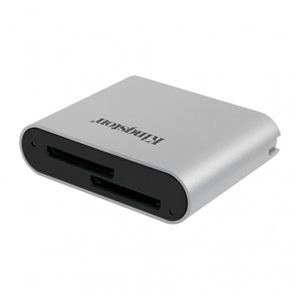 Kingston Technology Workflow SD Reader lector de tarjeta USB 3.2 Gen 1 (3.1 Gen 1) Negro, Plata