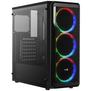 Aerocool SI-5200 RGB Midi Tower Negro - Caja Ordenador