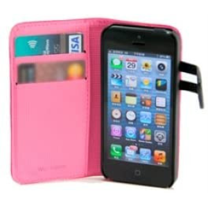 FUNDA WAZZABEE PARA IPHONE 5 POLIPIEL, MARCO INTERIOR PLASTICO, CIERRE MAGNETICO, ROSA (WB-M30WP-PK) FUNDA WAZZABEE PARA IPHONE 5 POLIPIEL, MARCO INTERIOR PLASTICO, CIERRE MAGNETICO, ROSA (WB-M30WP-PK)
