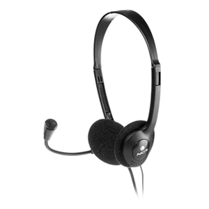 Ngs Ms103 Auriculares para pc control de volumen cable y doble jack 35mm headset 103 100mw diadema binaural microfono 32 ohms 2 conexiones 3.5 1.8 35