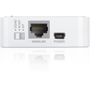 TP LINK TL MR3020 Ethernet rápido Banda única 2.4 GHz 3G 4G Gris Blanco  Router