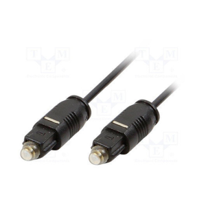 LogiLink Toslink - Toslink, 2m cable de audio Negro