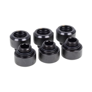 Alphacool Eiszapfen Hard Tube Negro 6uds - Racor