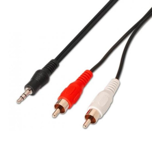 AISENS A128-0147 cable de audio 1,5 m 3,5mm 2 x RCA Negro