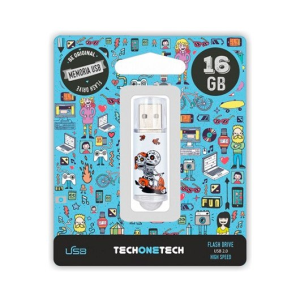 Tech One Tech 16GB Calavera Moto - Pendrive