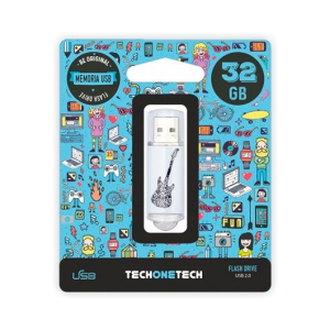Tech One Tech 32GB Crazy Black Guitar - Pendrive