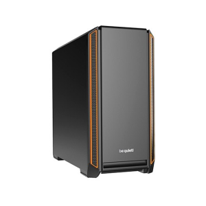 be quiet! Silent Base 601 Midi Tower Negro, Naranja - Caja Ordenador