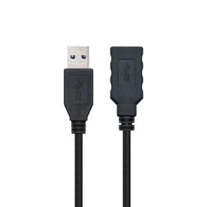Nanocable USB (A) 3.0 A USB (A) 3.0 2m Negro - Cable