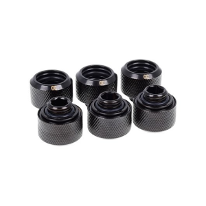 Alphacool Eiszapfen Hard Tube 16mm Negro 6uds - Racor
