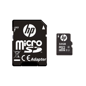 MEM MICRO SDHC 32GB HP CL10 U1 NEGRO+ADAPTADOR SD