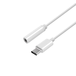Aisens Conversor USB-C a audio estilo Apple USB-C/M-Jack 3.5/H Blanco 15 cm - Cable