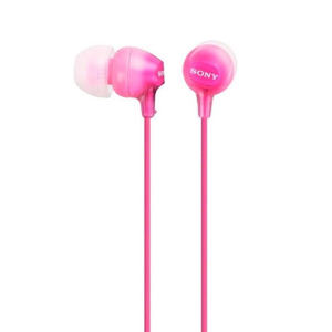 Auricular Sony Mdrex15appi.ce7 color rosa 9mm 100 db de mdrex15appi tapones silicona iman neodimio inear y mando control volumen incorporado mdrex15ap ear pk cable mdrex15app atiende llamadas