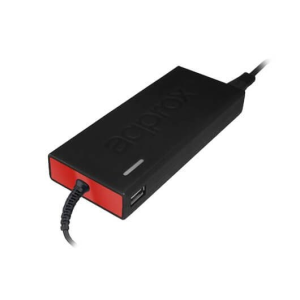 Approx APPUA90SLIM adaptador e inversor de corriente Universal 90 W Negro, Rojo