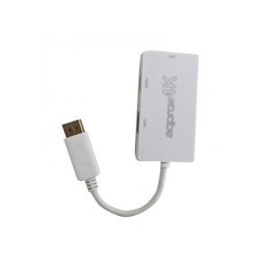 Approx appC37 Display Port HDMI, DVI, VGA Blanco