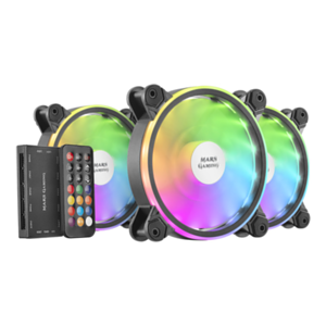 Mars Gaming MFXKIT 12cm Negro 3 piezas - Ventilador Caja