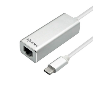 AISENS CONVERSOR USB3.1 GEN1 USB-C A ETHERNET GIGABIT 10/100/1000 MBPS, 15CM