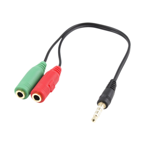 Ewent EC1640 Audio 0,15 m 3,5mm 2 x 3,5mm Negro, Verde, Rojo - Cable