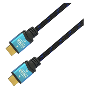AISENS CABLE HDMI V2.0 PREMIUM ALTA VELOCIDAD / HEC 4K@60HZ 18GBPS, A/M-A/M, NEGRO/AZUL, 2.0M