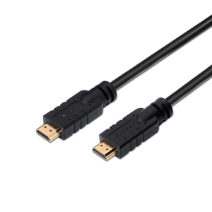 AISENS Cable HDMI V2.0 Premium alta velocidad / HEC 4k@60Hz 18Gbps con repetidor, A/M-A/M, Negro, 25 m