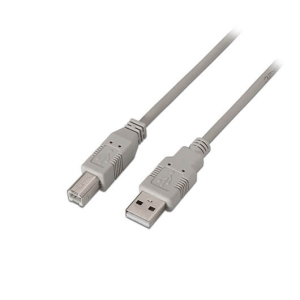 AISENS A101-0001 cable USB 1 m USB 2.0 USB A USB B Beige
