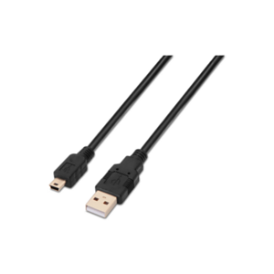 Aisens A101-0023 USB 0,5 m USB 2.0 USB A Mini-USB B Negro - Cable