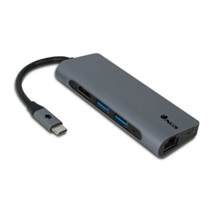 NGS WONDERDOCK7 USB 2.0 Type-C 480 Mbit/s Negro, Gris