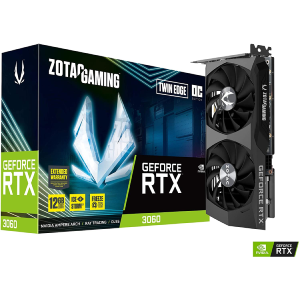 Zotac Gaming GeForce RTX 3060 Twin Edge 12GB GDDR6 - Tarjeta Grafica Gaming