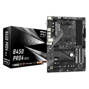 ASRock B450 Pro4 R2.0 AMD B450 Zocalo AM4 ATX - Placa Base