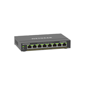 Netgear GS308EPP Gestionado L2/L3 Gigabit Ethernet (10/100/1000) Energía sobre Ethernet (PoE) Negro - Hub Red