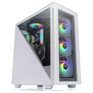 Thermaltake Divider 300 TG Snow ARGB Midi Tower Blanco - Caja Ordenador