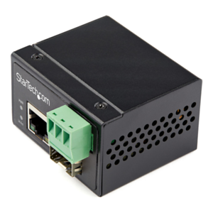 StarTech.com Conversor de Medios Ethernet Industrial de Fibra Multi o Monomodo a Ethernet - SFP a RJ45 - Convertidor - IP30 (IMC