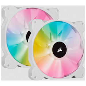 Corsair SP Series SP140 RGB Elite 140mm Blanco Pack 2 Uds - Ventilador