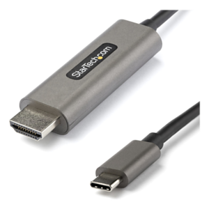 StarTech.com Cable 4m USB C a HDMI 4K de 60Hz con HDR10 - Adaptador de Vídeo USB Tipo C a HDMI 2.0b Ultra HD 4K - Convertidor US