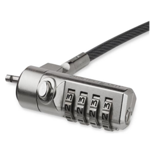 StarTech.com Cable con Candado de Seguridad con Clave para Ordenador Portátil - con Bisagra Giratoria - con Candado de Combinaci