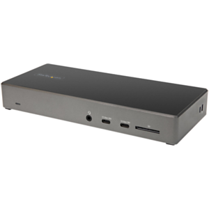 StarTech.com DK31C2DHSPDUE base para portátil y replicador de puertos Alámbrico USB 3.2 Gen 2 (3.1 Gen 2) Type-C Negro, Gris
