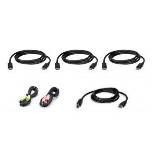 Aten 2L-7D02UDPX6 cable para video teclado y raton kvm Negro 1,8 m