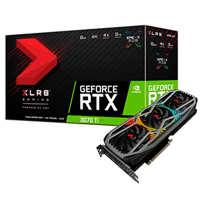 PNY GeForce RTX 3070 Ti 8GB XLR8 Gaming Revel Edition - Tarjeta Grafica Gaming