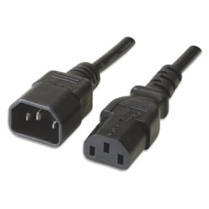Ewent EW-190200-020-N-P cable de transmisión Negro 1,8 m C14 acoplador C13 acoplador