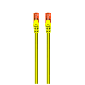 Ewent IM1011Amarillo 1m Cat6 U/UTP  - Cable Red