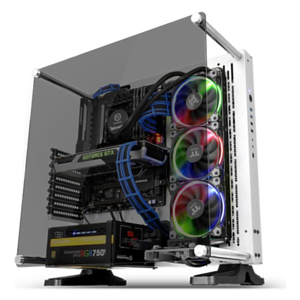 Thermaltake Core P3 TG Snow Midi Tower Transparente, Blanco - Caja Ordenador