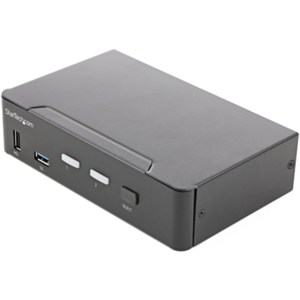 StarTech.com Switch Conmutador KVM de 2 Puertos HDMI 2.0 4K para 1 Monitor - Vídeo de 4K y 60Hz Ultra HD - HDR - Hub Ladrón USB