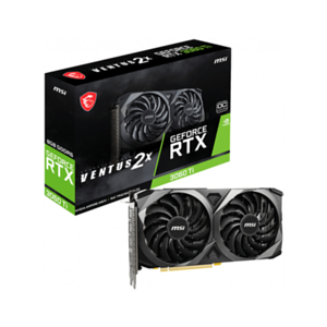 MSI RTX 3060 Ti Ventus 2X 8G OC V1 LHR 8GB GDDR6 - Tarjeta Grafica Gaming