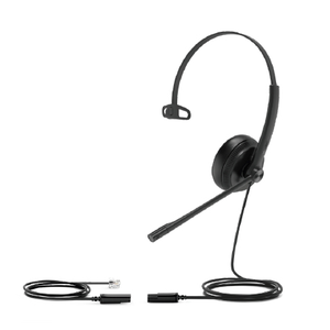Yealink YHS34 Auriculares Alámbrico Diadema Oficina/Centro de llamadas Negro