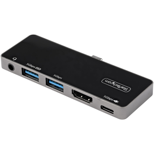 StarTech.com DKT30ICHPD base para portátil y replicador de puertos Alámbrico USB 3.2 Gen 1 (3.1 Gen 1) Type-C Negro, Plata