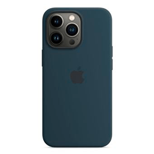 Apple iPhone 13 Silicone Case with MagSafe Abyss Blue - Funda