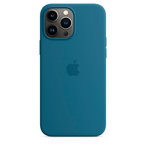 Apple iPhone 13 Pro Max Si Case Abyss Blue - Funda