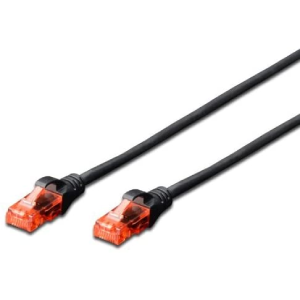 Ewent EW-6U-010 1m Cat6 U/UTP (UTP) Negro - Cable Red