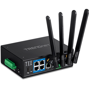 Trendnet TI-W100 router inalámbrico Gigabit Ethernet Doble banda (2,4 GHz / 5 GHz) 3G 4G 5G Negro