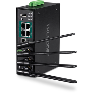 Trendnet TI-WP100 router inalámbrico Gigabit Ethernet Doble banda (2,4 GHz / 5 GHz) 3G 4G 5G Negro