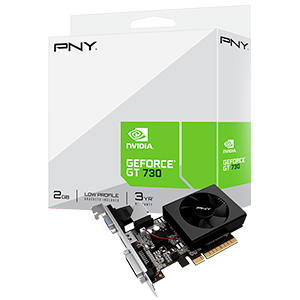 PNY VCGGT7302XPB-BB GeForce GT 730 2GB GDDR3 - Tarjeta Grafica